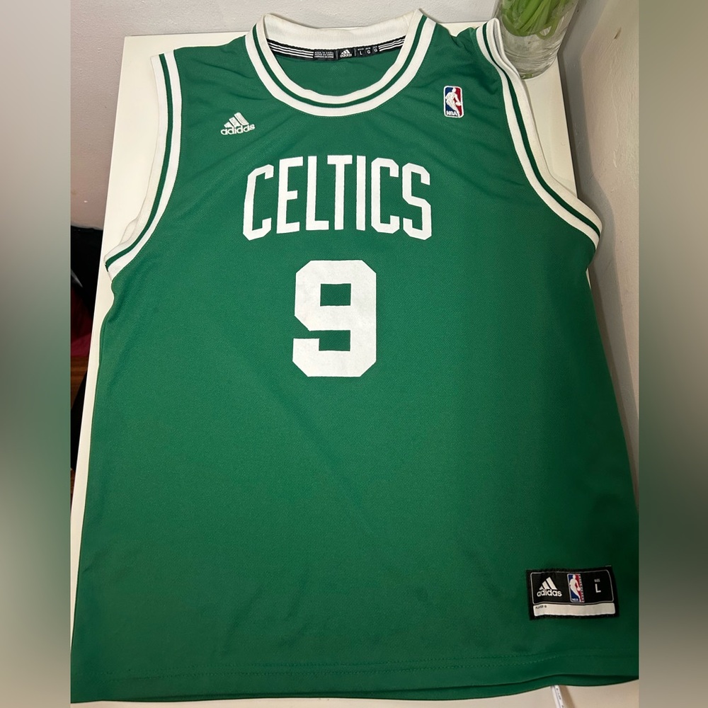 Boston Celtics Rajon Rondo Adidas Jersey | NBA Basketball Sportswear Green VTG